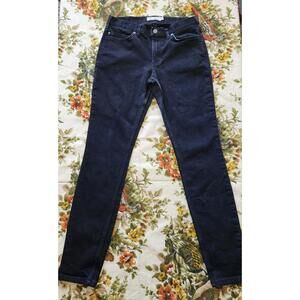 Carhartt Womens Slim Fit Tapered Jeans Black Size 6 Tall